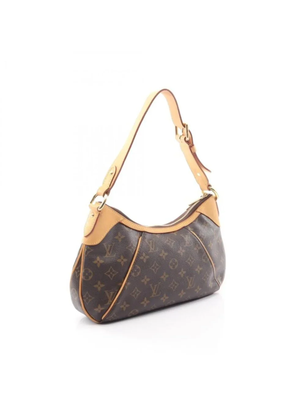 Louis Vuitton Shoulder Bag Thames PM Canvas Leather